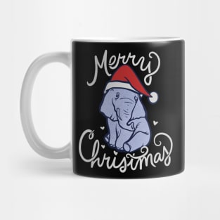 Merry Christmas Elephant Mug